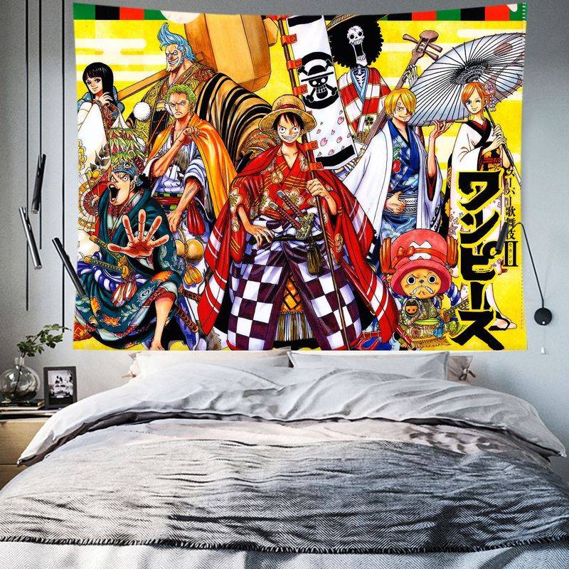One Piece Tường Vải Anime Nền Vải Ins Tường Vải Trang Trí Nhà Ở ...