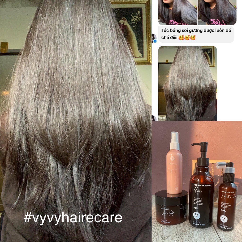 Ảnh Combo11 bộ 4 sản phẩm chăm sóc phục hồi toàn diện cho mái tóc vyvyhaircare V 745ml / 780ml 3