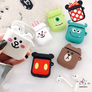 Lilyrose Store Cute Small Apple Airpods 1 2  Pro Case  Mickey Bunny Mike Case AirPods Wireless Earphone Cover