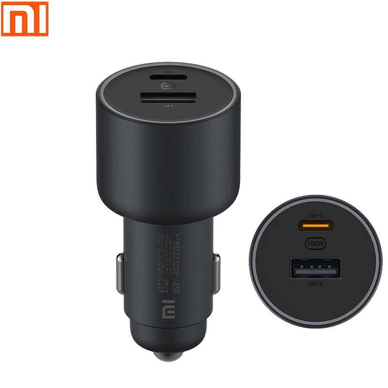 Bộ sạc ô tô Xiaomi Phiên bản sạc nhanh 1A1C 100W USB-C 100W MAX Sạc nhanh USB-A USB-C Đầu ra cổng kép