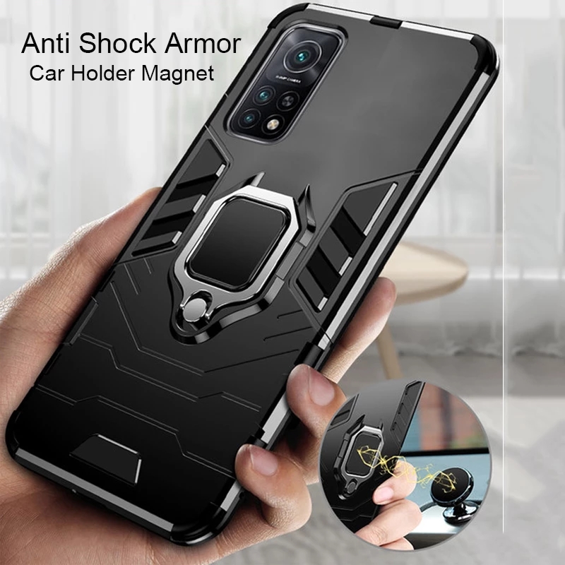 Dành Cho Xiaomi Mi 10T / 10T Pro 5G Vỏ Giáp Chống Sốc Nhẫn Đứng Ốp điện thoại Ốp điện thoại