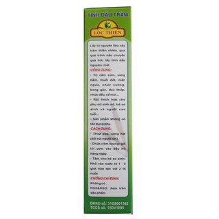 [CHÍNH HÃNG] Tinh Dầu Tràm Lộc Thiên nguyên chất 100% (loại 1 đặt biệt)