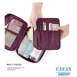 Túi Đựng Mỹ Phẩm Du Lịch Hàn Quốc ,chống thấm xếp gọn,đồ trang điểm,make up,dầu gội trong vali Bag DL04