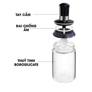 Lọ đựng gia vị thủy tinh kèm muỗng thìa cao cấp thông minh tiện dụng #A152