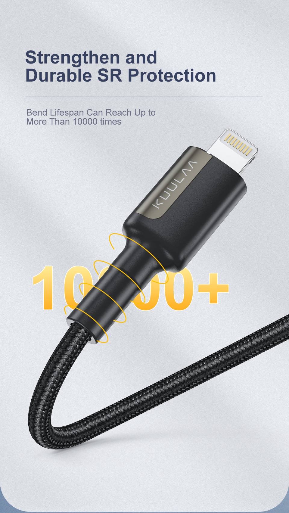 Mô tả Cáp sạc nhanh 
KUULAA cổng USB c sang lightning thích hợp cho Iphone 12 mini pro max 11 8 7 PD 20w 30w - 5