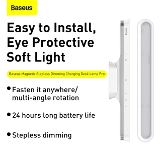 Đèn Bàn LED Baseus Từ Tính Treo Tủ Quần Áo Có Thể Sạc