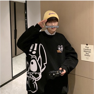 Áo Sweater Nỉ Bông Love Wins Thu Đông Ulzzang hiphop In Unisex Form Rộng Cartoon Stitch