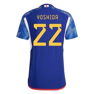 Jersey Bóng Đá FIFA World Cup 22-23 Nhật Bản, In Hình Cầu Thủ Yoshida, Nagatomo, Osako, Minamino - Phiên Bản Chính Hãng