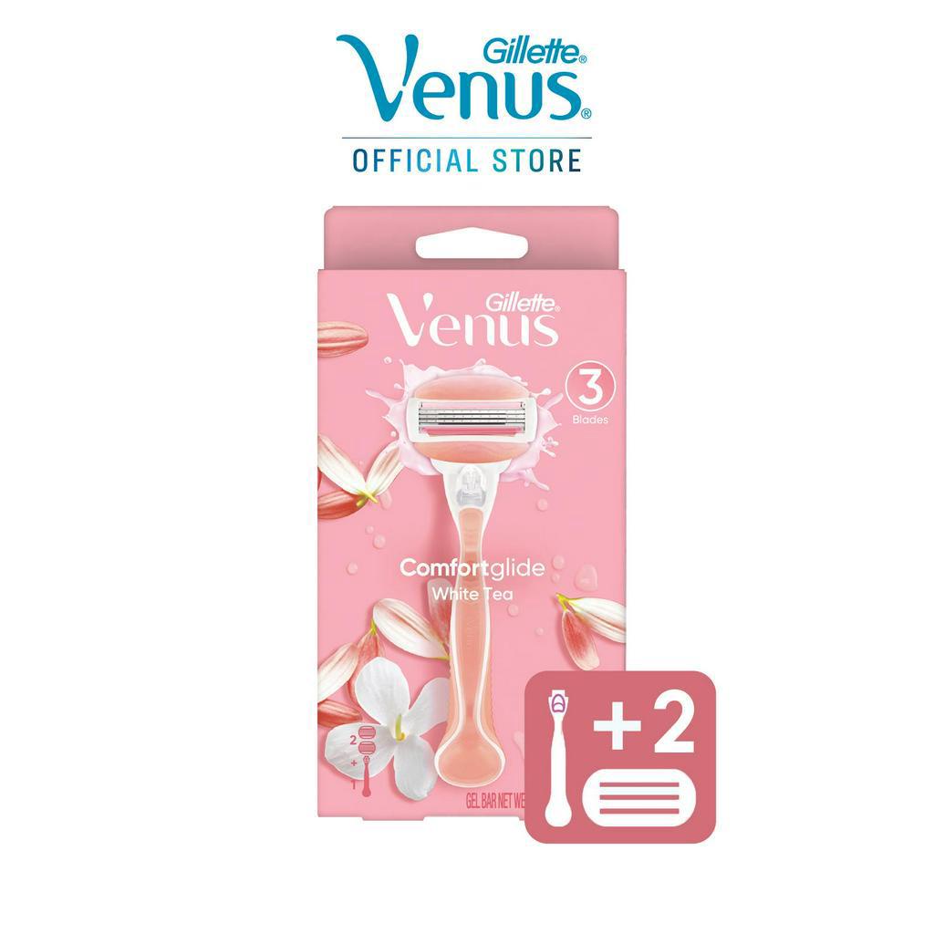 Ảnh Dao Cạo Nữ Gillette Venus Hương Hoa Trà Trắng White Tea - Hộp 1 Cán 2 Lưỡi dao cạo 3