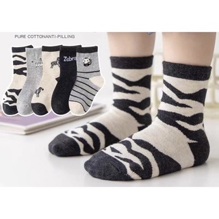 [V04 set 5 đôi] Tất bé trai thu đông dày dặn,vớ cho bé trai cotton mềm mại Maruka Fashion
