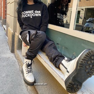 [Có sẵn] DOPE BOOTS - GIÀY CỔ CAO, KHÓA KÉO, ĐẾ GÂN BÒ DÀY 5CM Kawaii.vn cao cấp độc quyền 2021 (Ảnh thật tui thực hiện)