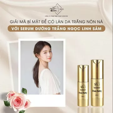 Serum dưỡng da trắng sáng không tì vết sao 2tuan sử dụng.. Cty ngọc linh Sâm.. Sản xuất.