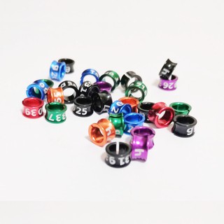 10 chiếc lovebirds Vòng chân mở 4mm / 4.7mm / 5mm / 6mm / 7mm / 8mm dành cho chim châu Phi Chim tình yêu & Cockatails Vòng chân Budgerigar, Vòng chân chim nhận dạng chuyến bay huấn luyện vòng chân