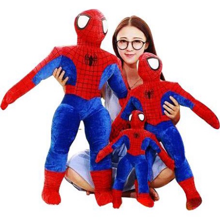 Gấu Bông Gối Ôm Siêu Nhân Người Nhện Cho Bé Siêu Ngầu Babi Mama G41