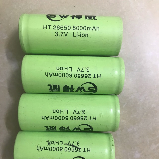 Pin nạp 26650 dung lượng 8000mah. | Shopee Việt Nam