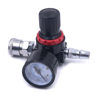 Bộ Điều Chỉnh Áp Suất Khí Nén 1 / 4 "Có Đồng Hồ Đo Áp Suất Cho Súng Phun Sơn