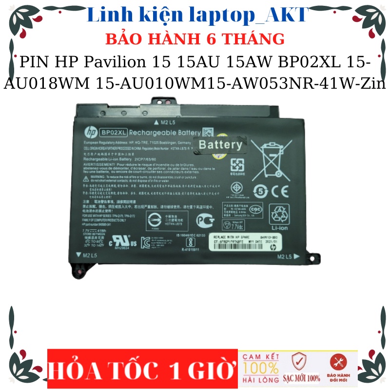 PIN HP Pavilion 15 15 AU 15 AW BP02XL 15-AU018WM 15-AU010WM