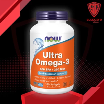 Ultra Omega 3 | Now Ultra Omega 3 [90-180 Viên] - Omega 3 Hàm Lượng Cao - Dầu Cá Vitamin Bổ Mắt Sáng Mắt - Chính Hãng
