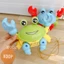 Đồ Chơi Cho Bé Con Cua Chạy Pin Có Phát Nhạc Và Đèn Con Cua Đồ Chơi Đồ Chơi Chạy Pin Cho Bé - BỐ KHỦNG LONG
