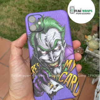 Miếng dán Skin Mặt Sau / ỐP Lưng Joker FULL VIỀN Dành Cho 15 pro max 14 pro max 13 pro max 12 pro max  - Fukishop