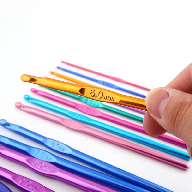 Que móc len, kim móc size lớn 6mm -10mm | Shopee Việt Nam