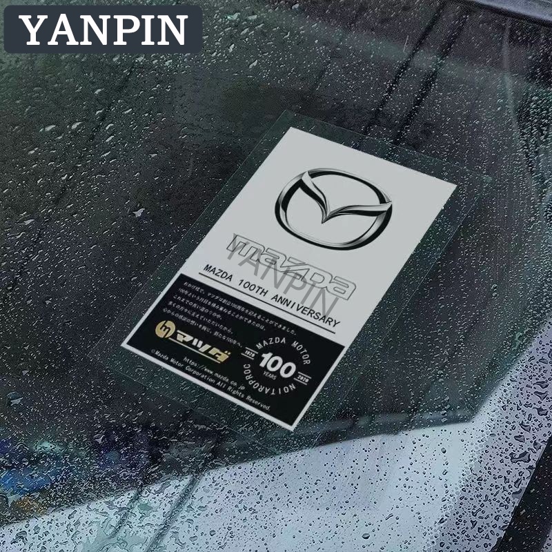 Miếng dán tĩnh điện trang trí kính chắn gió xe hơi Mazda Familia Vantrend 323 E2000 Biante RX 7 2 3 5 CX3 CX5 CX8 CX9 BT50 RX7 RX8 Fighter Premacy