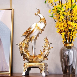 AIMI Tượng Phượng Hoàng Bằng Nhựa Resin Thủ Công Trang Trí Phòng Khách / Tủ Rượu / Tv