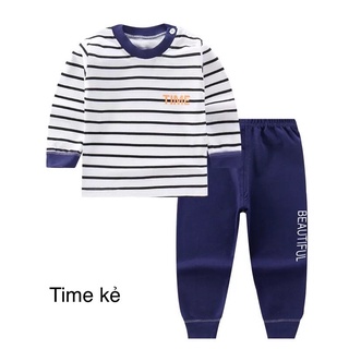 Bộ dài thu đông bé trai bé gái, bộ dài chui đầu bé trai bé gái, bộ nỉ thu đông bé trai bé gái