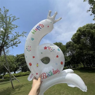 Bong Bóng Nhôm 32 Inch Hình Chữ Số Dùng Trang Trí Tiệc Sinh Nhật Cho Trẻ Nhỏ