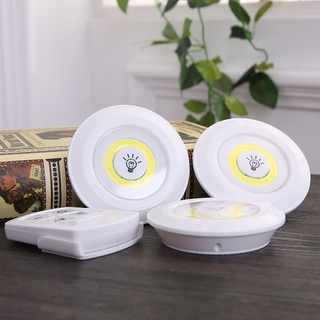 3w Cob Siêu Sáng Dưới Tủ Đèn LED Có Thể Điều Chỉnh Độ Sáng Không Dây Điều Khiển Từ Xa Đèn Tường Tủ Quần Áo Đêm Nhà Phòng Ngủ Đèn Tủ
