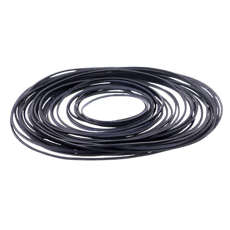 50Pcs/bag 1mm Mix Cassette Tape Machine Belts Assorted Flat Rubber Belt 45-130mm