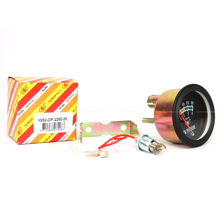 Đồng Hồ Đo Áp Suất Dầu Nhớt VIAIR Susuki IG52-OP-2280-20 6kg