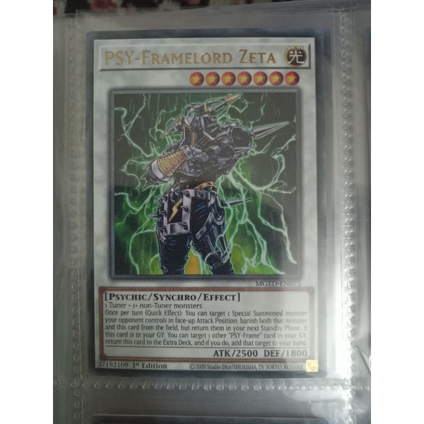 Psy Framelord Zeta Mged En075 Rare 1st Edition Bài Yugioh Chính