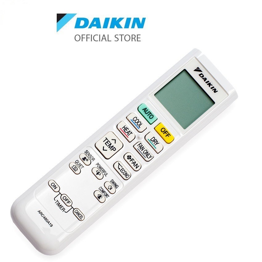 Ảnh Remote ARC480A19 cho máy điều hòa Daikin FTHF25/35RAVMV, FTHF25/35/50/60/71RVMV, FTHM50/60/71HVMV. 2