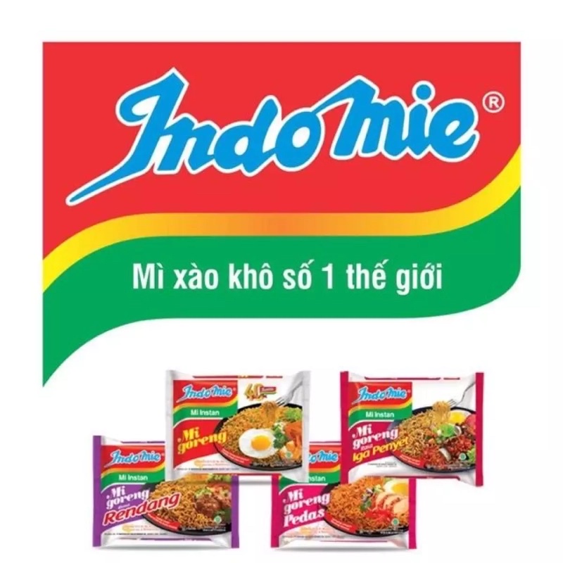 Gói Mì Indomie đầy đủ 4 vị ( Hồng , Tím , Trắng , Đỏ ) | Shopee Việt Nam