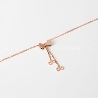 Dây chuyền nữ LAMY Bow Lovely Girl Rose Gold 6004