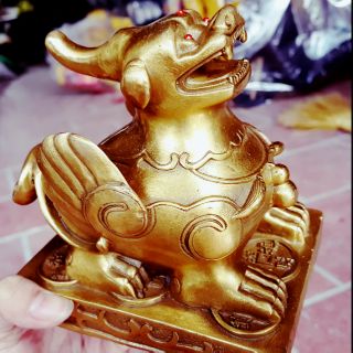Cặp Tỳ Hưu Bệ cao 7cm Phong Thủy Bằng Đồng vật phẩm phong thủy trang trí quà tặng trưng bày