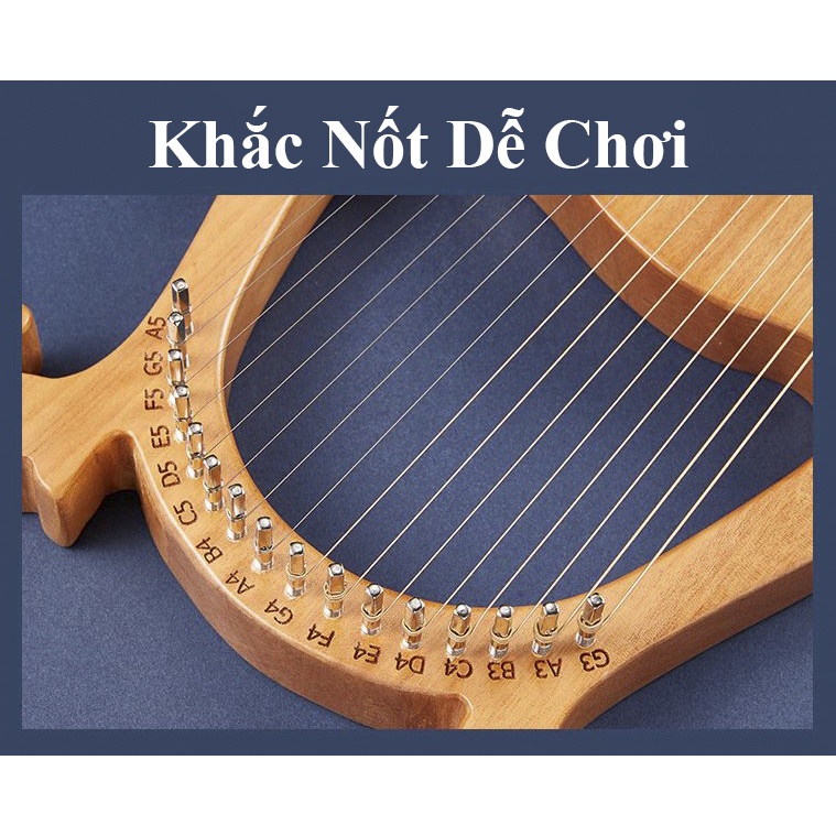 Đàn Lyre 19 dây - Full Phụ Kiện - Túi chống sốc