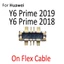 2 Cái\ lốc Nội Tuyến FPC Pin Kết Nối Liên Hệ Giá Đỡ Cho HuaWei Y5 Lite Y6 Pro Prime 2017 2018 2019 Trên Bo Mạch Chủ Cáp Mềm Thay Thế Các Bộ Phận