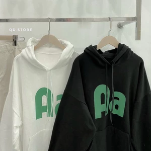 Áo khoác nỉ tay phồng in Aa Thời trang genz siêu cấp , unisex form rộng cho các bạn trẻ HIYU FASHION
