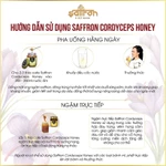 Mật ong saffron ngâm đông trùng hạ thảo thương hiệu Saffron Việt Nam hũ 180ml — ảnh 2
