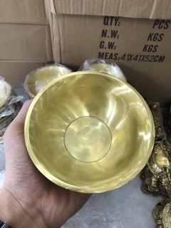 Bát Thỏi Vàng Bằng Đồng Dày Đẹp Bát Thờ Cúng