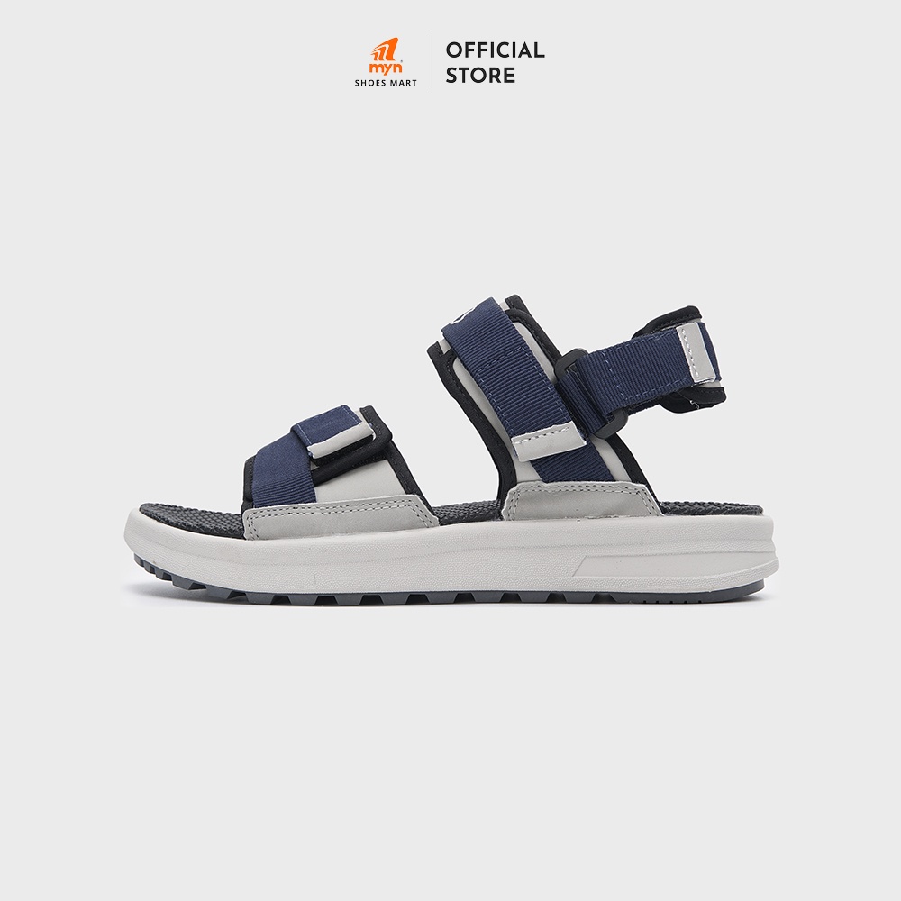 Mô tả Giày Sandal Nam nữ 2 quai ZX 2822 Navy Grey bản to phối quai dán chéo quai sau tháo rời có đệm gót đế EVA phylon mới - 1