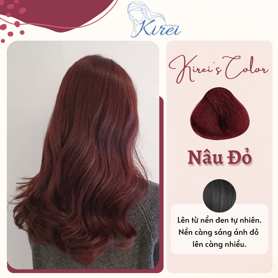 Nâu đỏ cherry có cần tẩy tóc không? 9 kiểu tóc nâu đỏ cherry đẹp nhất