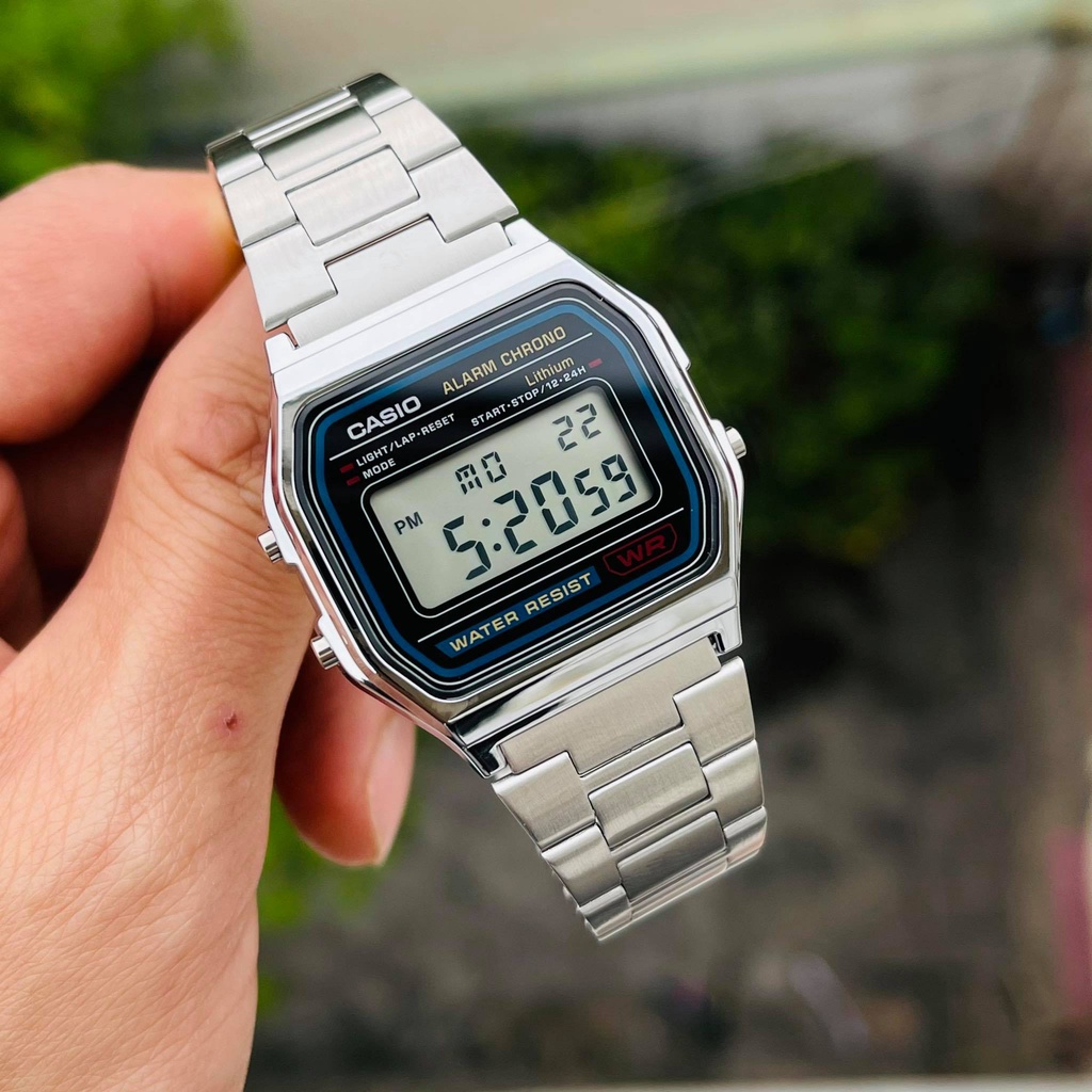 Casio a158 silver best sale