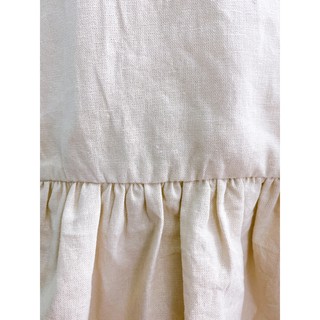 JUNE LINEN S03-Set LINEN - Áo sát nách bèo lai + short. Hình và video shop tự chụp/quay