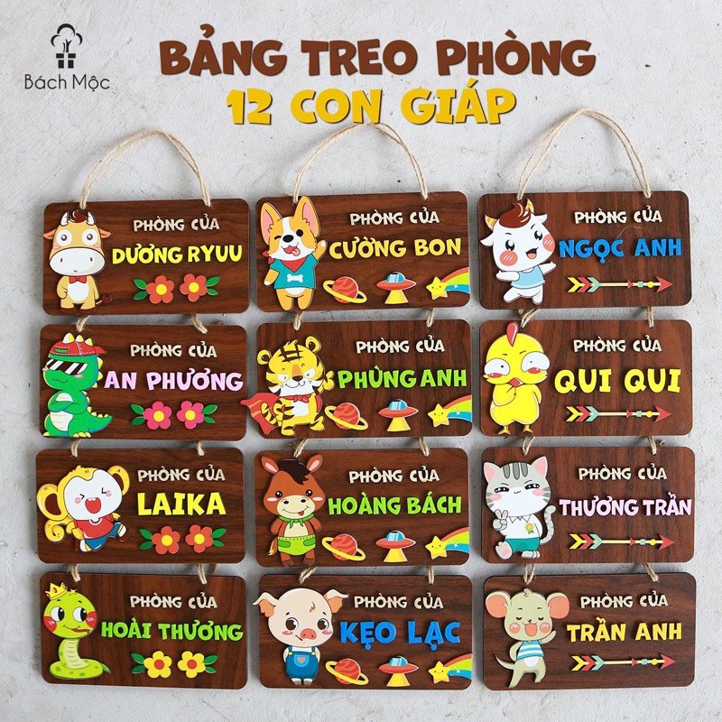 BẢNG TREO PHÒNG CHO BÉ - THIẾT KẾ TÊN RIÊNG THEO YÊU CẦUtrang trí ...