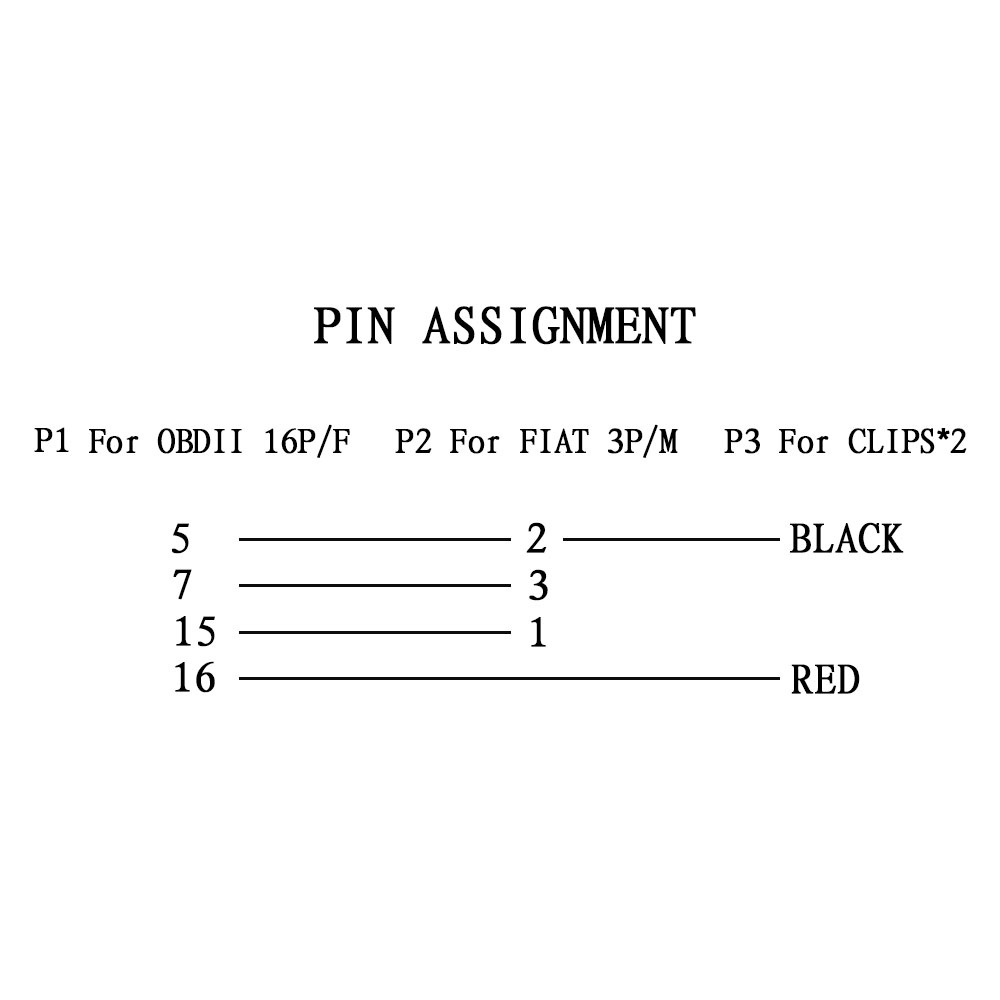 Cho Fiat 3 Pin Đến 16 Pin Kết Nối Cáp OBD Cho Alfa / Lancia 3Pin Đến 16Pin ELM327 OBD2 OBD Công Cụ Chẩn Đoán Máy Quét Mã Đầu Đọc Adapter Cáp Kết Nối Xe Hơi