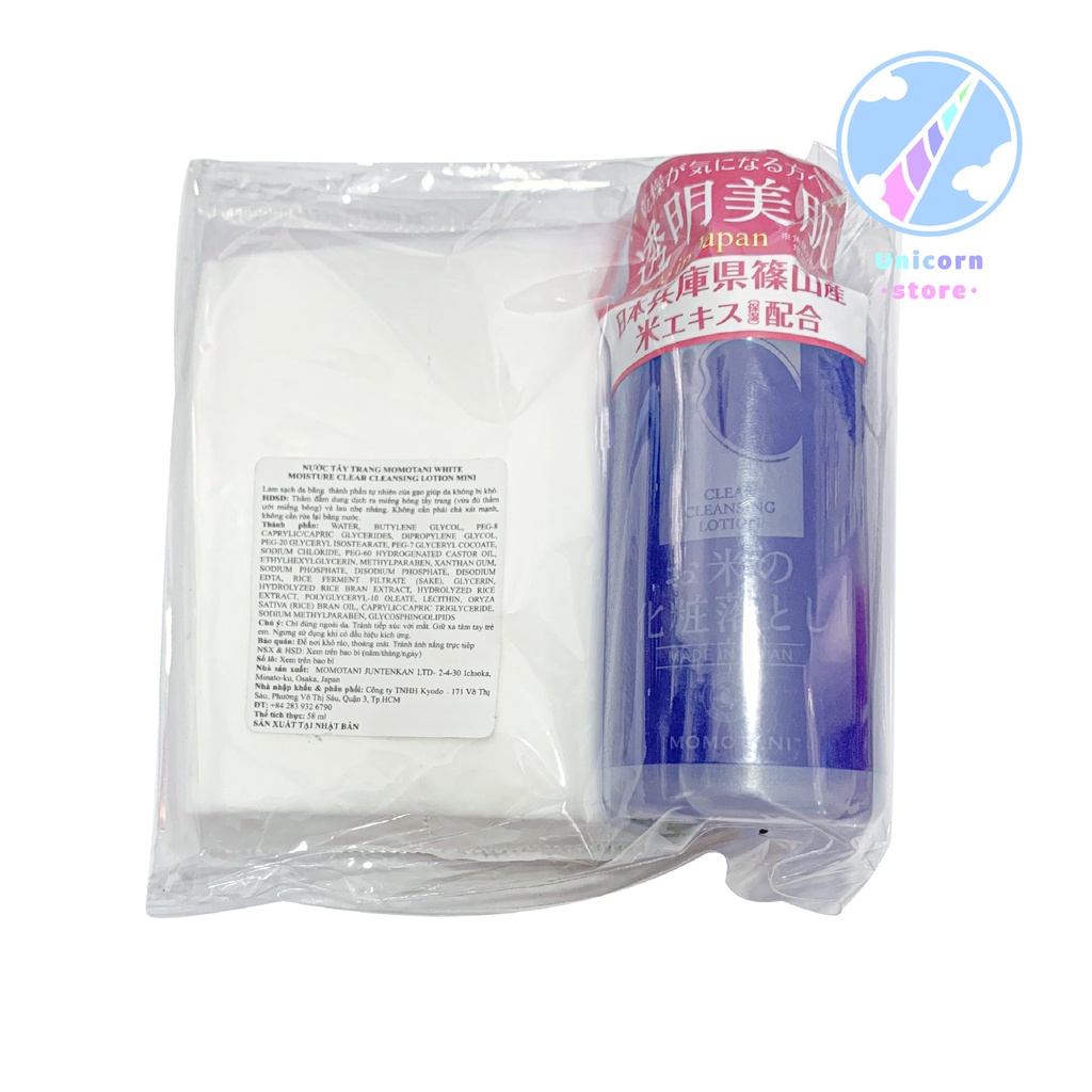 Nước Tẩy Trang Momotani White Moisture Clear Cleansing Lotion Mini