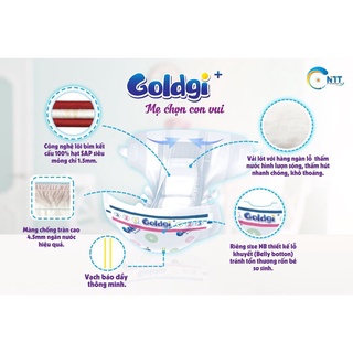 BỈM GOLDGI X5 ĐỦ SIZE NB92/S84/M60/L48/XL44/XXL32